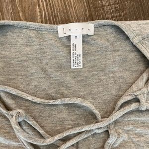 Leith criss cross tie top